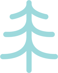 Planet icon in high blue