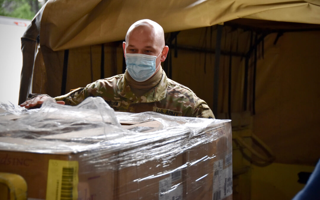 Virginia National Guard on the Move With Hanes Face Masks