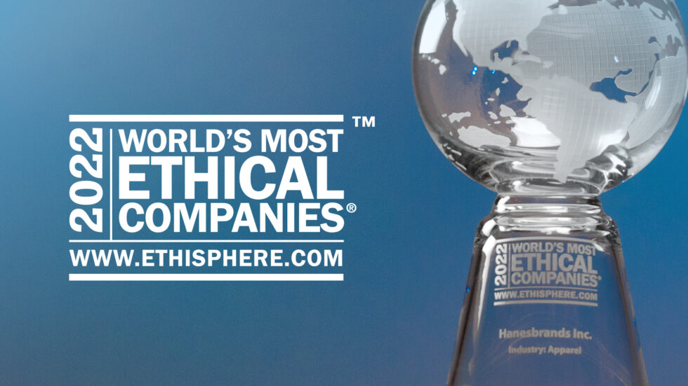 HanesBrands Named One of the 2022 World’s Most Ethical Companies