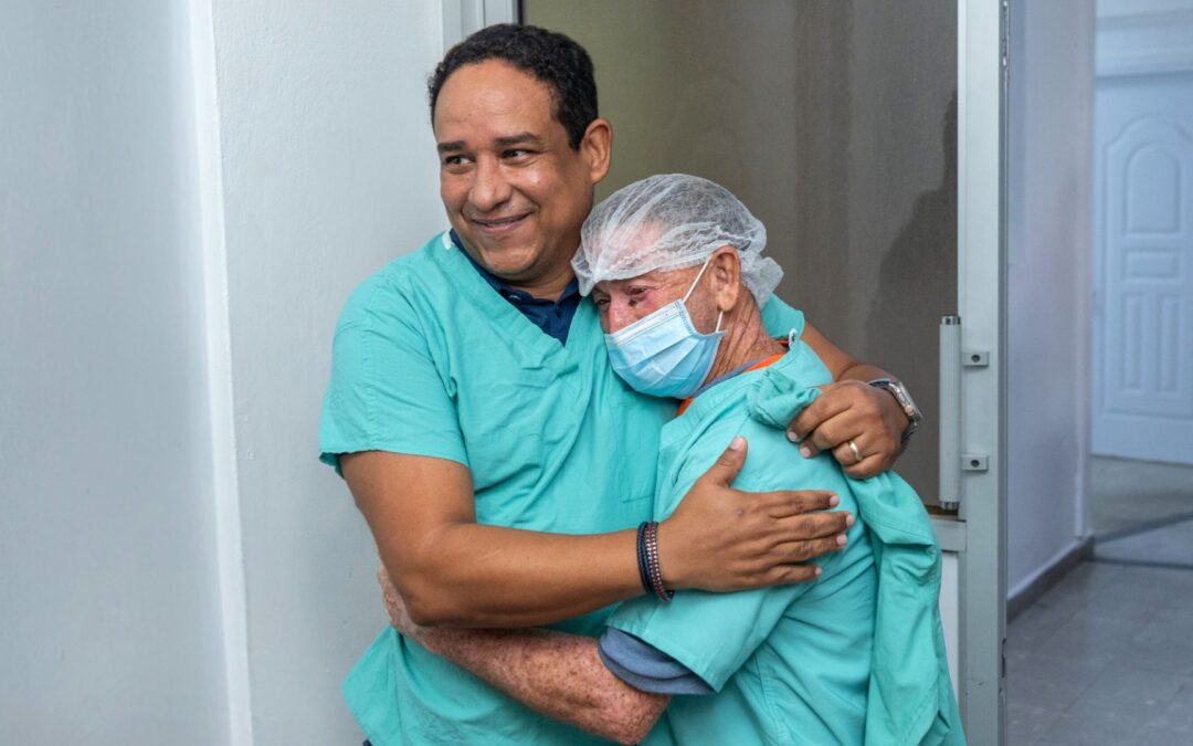 Doctors Hugging